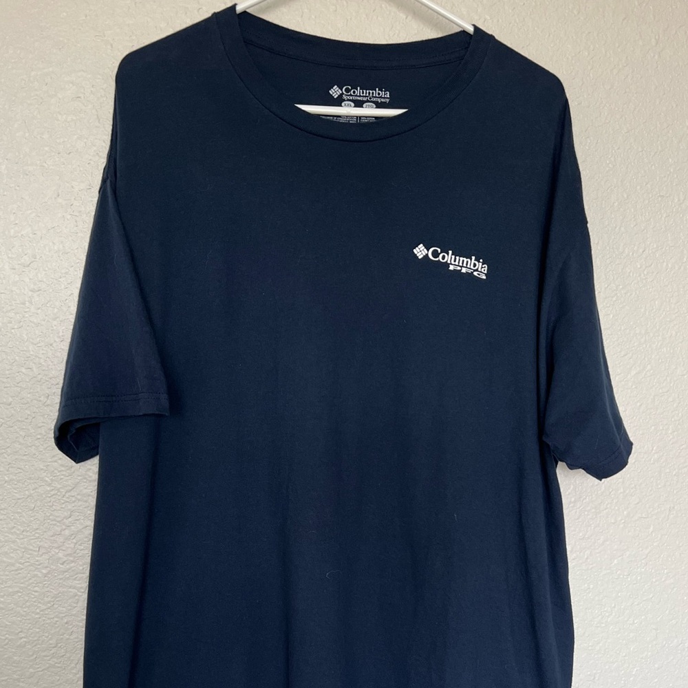 Columbia Navy Short-Sleeve Logo Tee